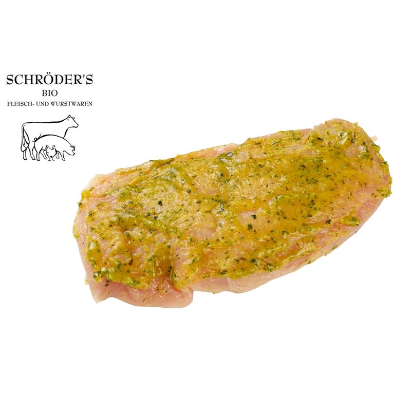 Schröder's Bio Fleisch- und Wurstwaren Putenbrustschnitzel Bärlauch 1x180 g - Produktbild