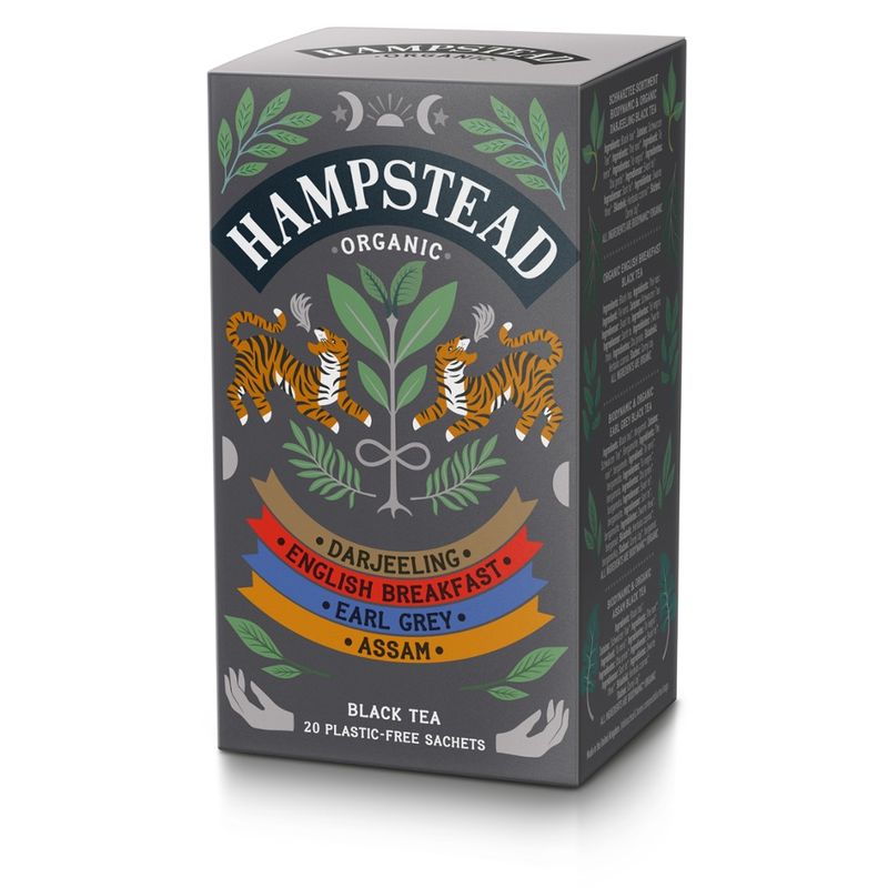 Hampstead Organic  Organic Black Teas Selection Pack 4x20s - Produktbild
