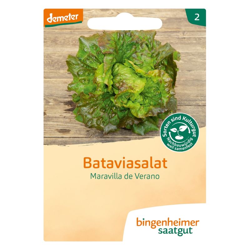 Bingenheimer Saatgut Maravilla de Verano - Bataviasalat (Saatgut) - Produktbild