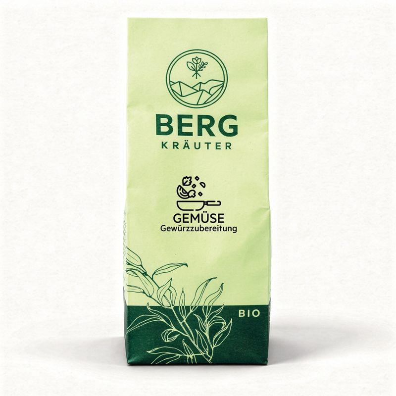 Bergkräuter Bergkräuter BIO Gemüse Gewürzzubereitung 40g - Produktbild