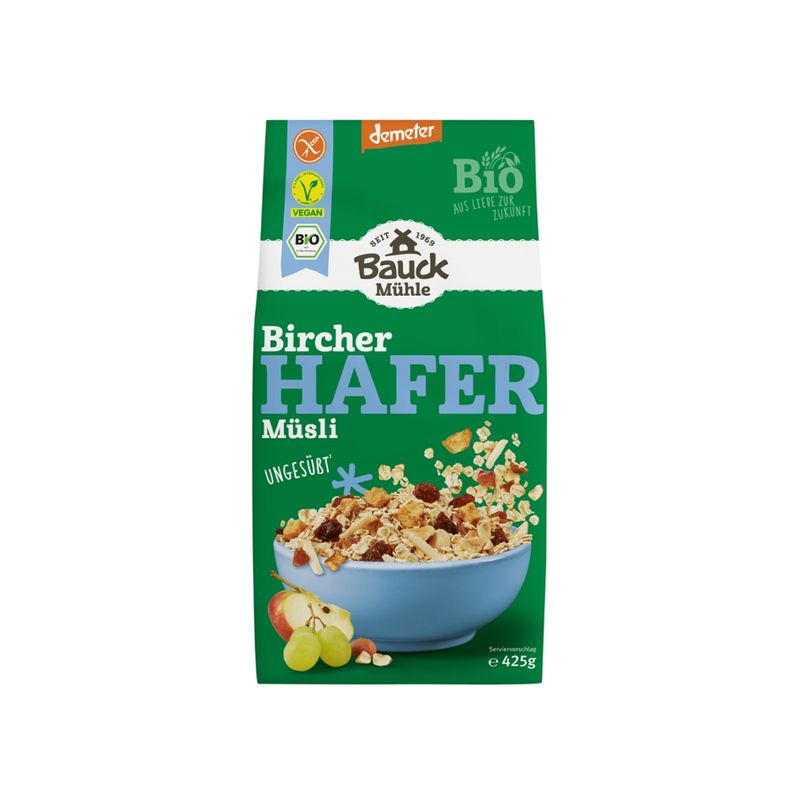 Bauck Mühle Hafer Müsli Bircher Demeter gf - Produktbild
