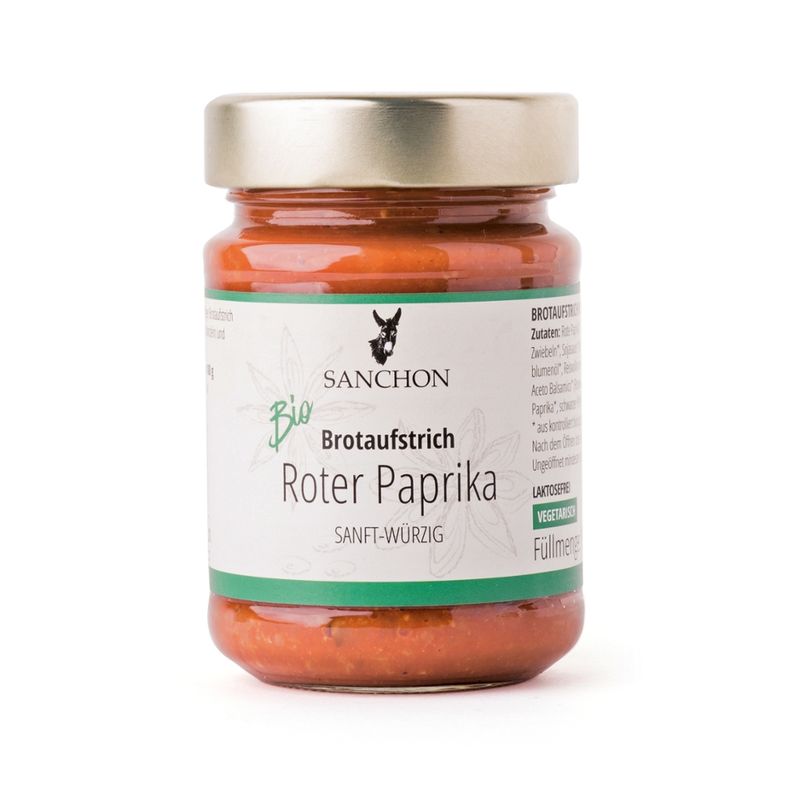Sanchon BA Brotaufstrich Roter Paprika, 190 g, SANCHON, bio - Produktbild