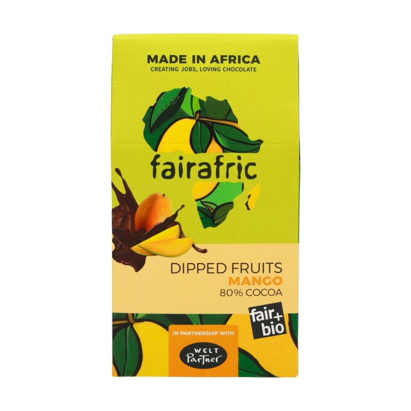 WeltPartner Dipped Fruits Mango, in Zartbitterschokolade, bio - Produktbild