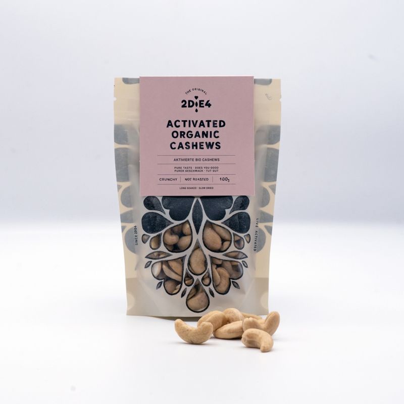 2DiE4 LIVE FOODS Aktivierte Bio Cashews · 100g - Produktbild
