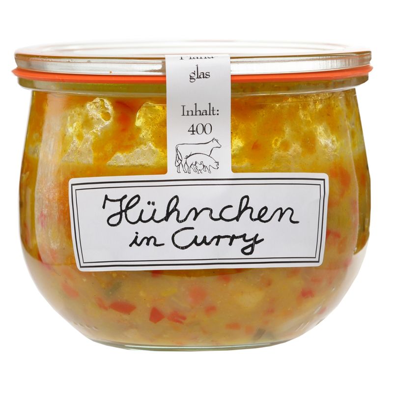 Schröder's Bio Fleisch- und Wurstwaren Hähnchen in Curry 400 g - Produktbild