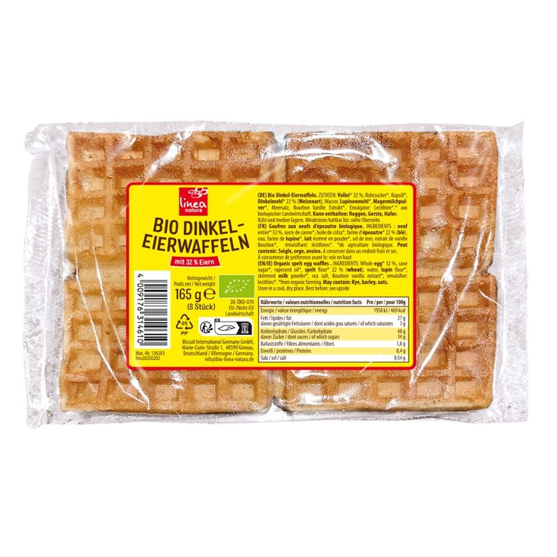Linea Natura Linea natura Dinkel Eierwaffeln - Produktbild