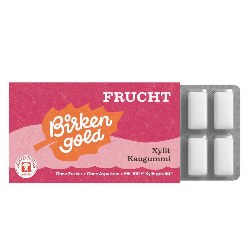 Birkengold Birkengold Kaugummi Frucht (12 Stück) - Produktbild