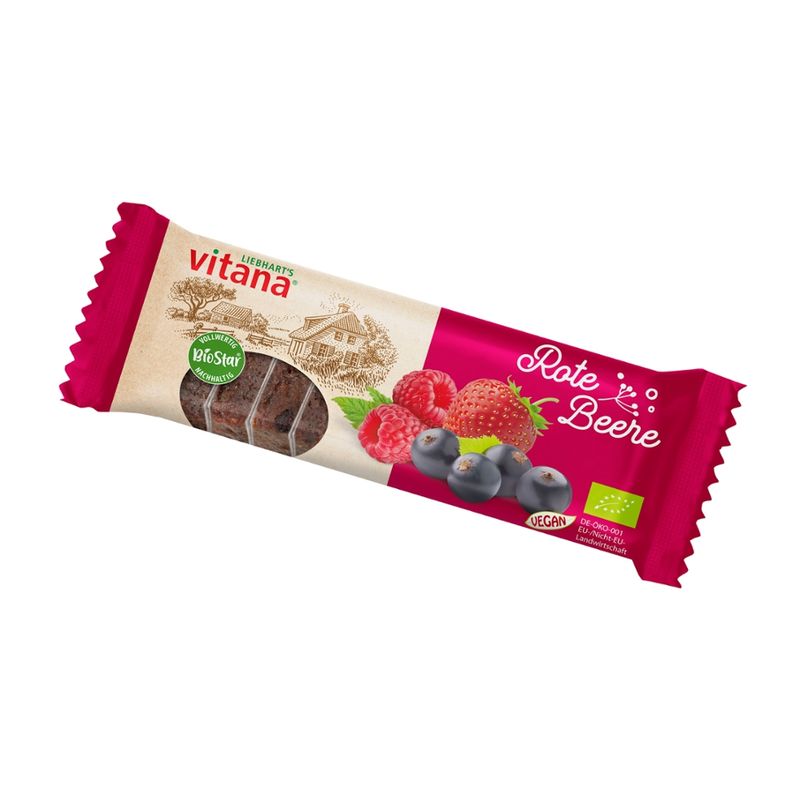 vitana Gesunde Ernährung Bio-Rote-Beere-Fruchtschnitten - Produktbild