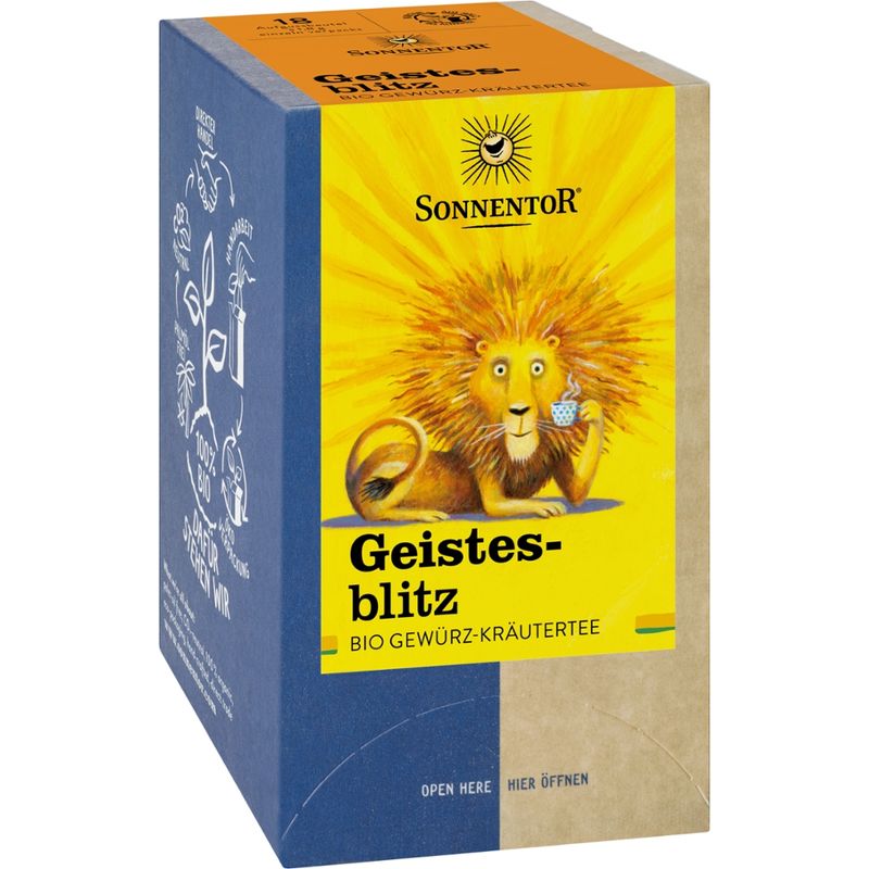 Sonnentor Geistesblitz Tee, Doppelkammerbeutel - Produktbild