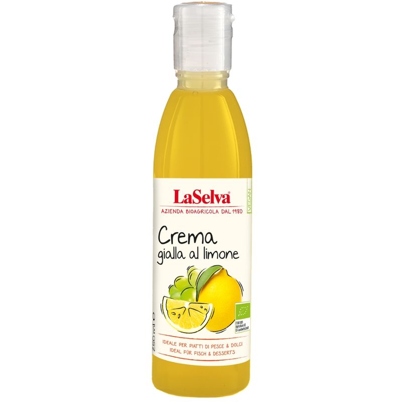 LaSelva Helle Creme mit Zitrone - Würzcreme aus Weinessig mit Zitrone - Produktbild