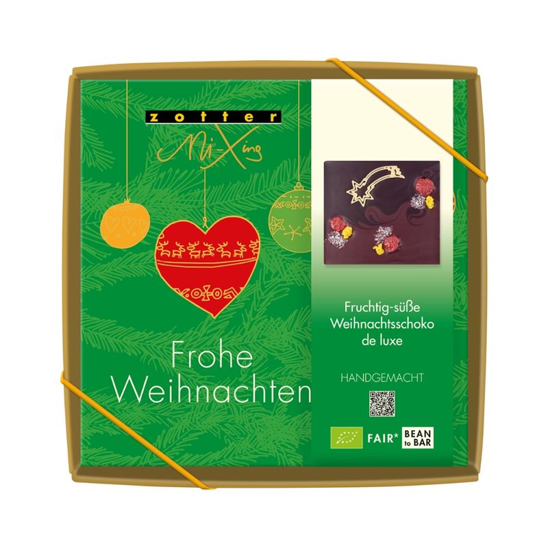 Zotter Schokolade Fruchtig-süße Weihnachtsschoko de luxe - Produktbild