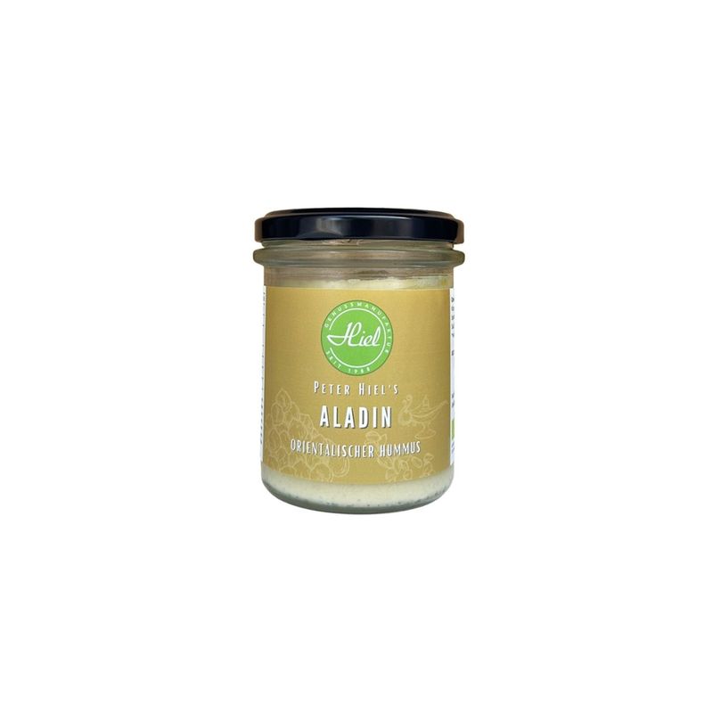 Hiel - Vegetarische Feinkost Aladin - Orientalischer Hummus-Aufstrich - Produktbild