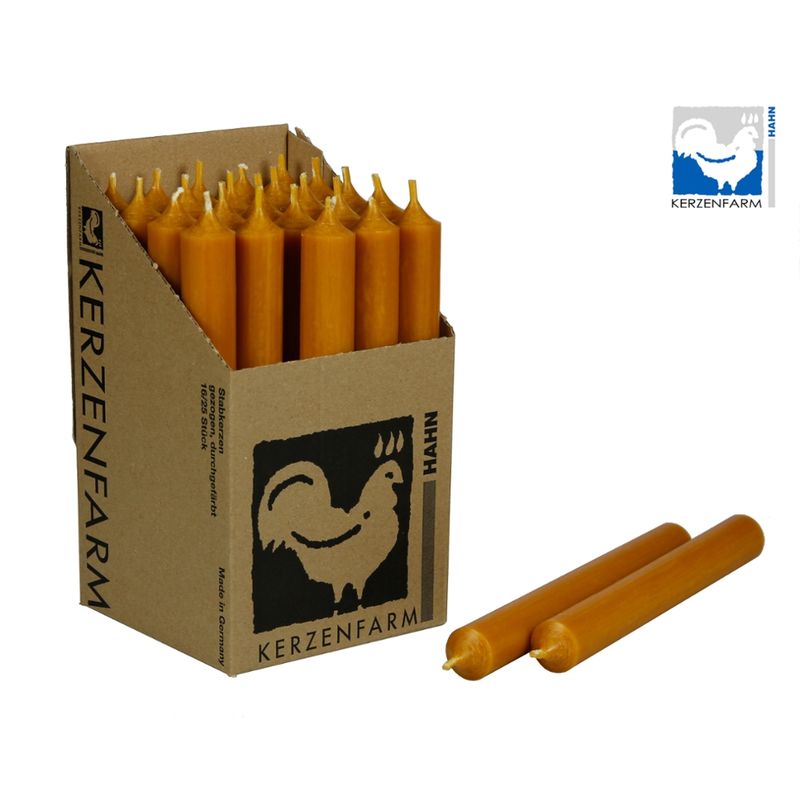 Kerzenfarm Hahn Paraffin Stabkerze, natur, 22x180mm - Produktbild