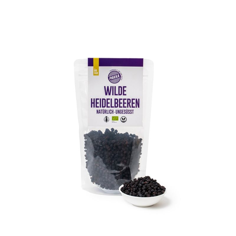 Pakka Heidelbeeren getrocknet, Bio, 125g - Produktbild