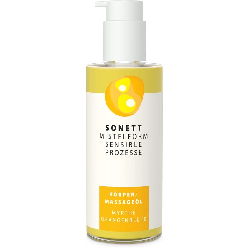 SONETT MISTELFORM. SENSIBLE PROZESSE Körper- und Massageöl Myrthe-Orangenblüte - Produktbild