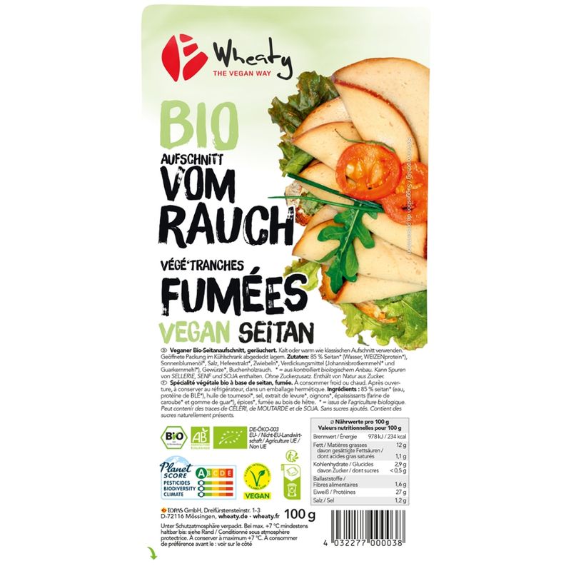 Wheaty Wheaty Veganer Aufschnitt vom Rauch - Produktbild