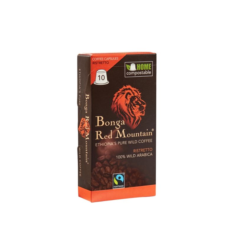 Bonga Red Mountain  Bonga Red Mountain, Kapseln, Ristretto, kompatibel mit Nespresso® Machinen, kompostierbar - Produktbild
