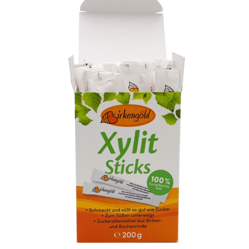 Birkengold Birkengold Birkenzucker Sticks 50 Stück - Produktbild
