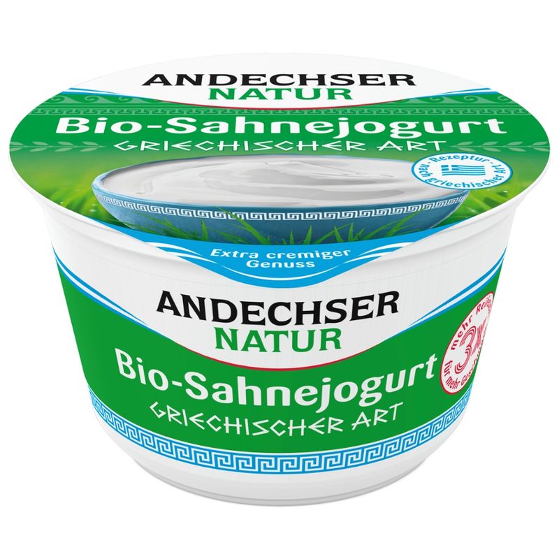 Andechser Natur AN Bio-Sahnejogurt griechischer Art - Produktbild