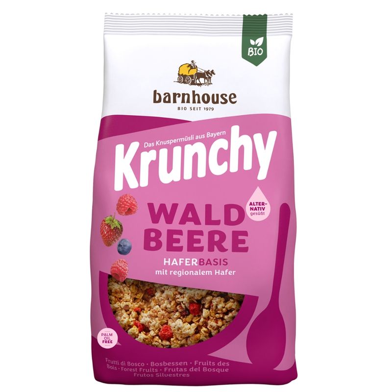 Barnhouse  Krunchy Waldbeere alternativ gesüßt 375g - Produktbild