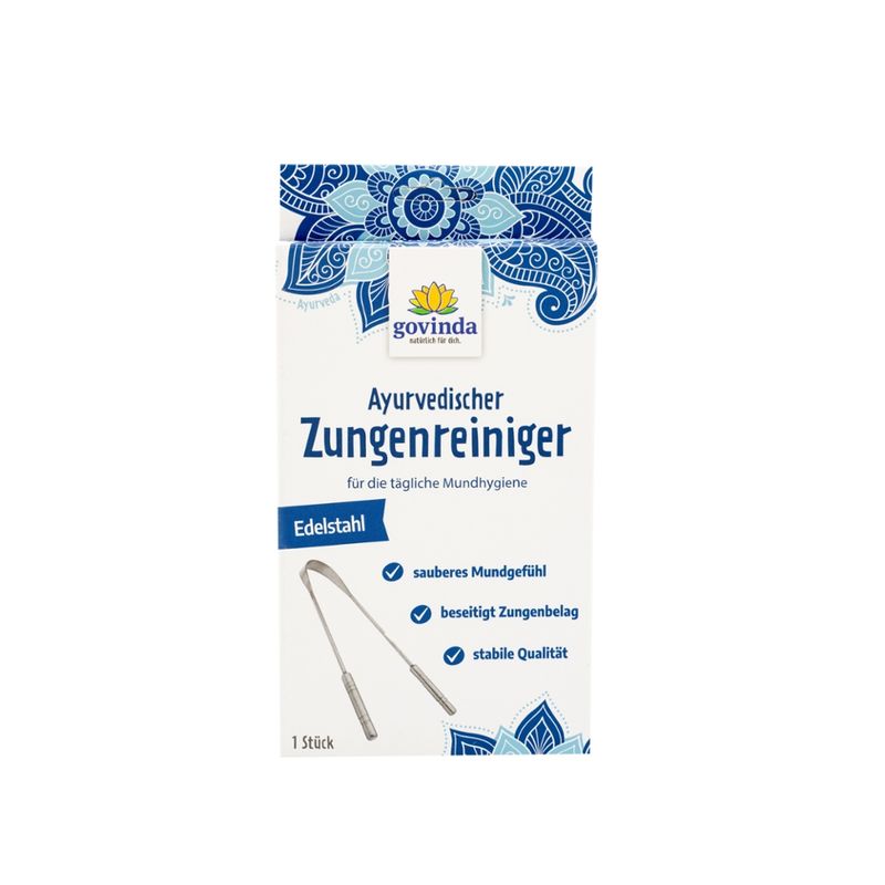 Govinda Ayurvedischer Zungenreiniger Edelstahl - Produktbild
