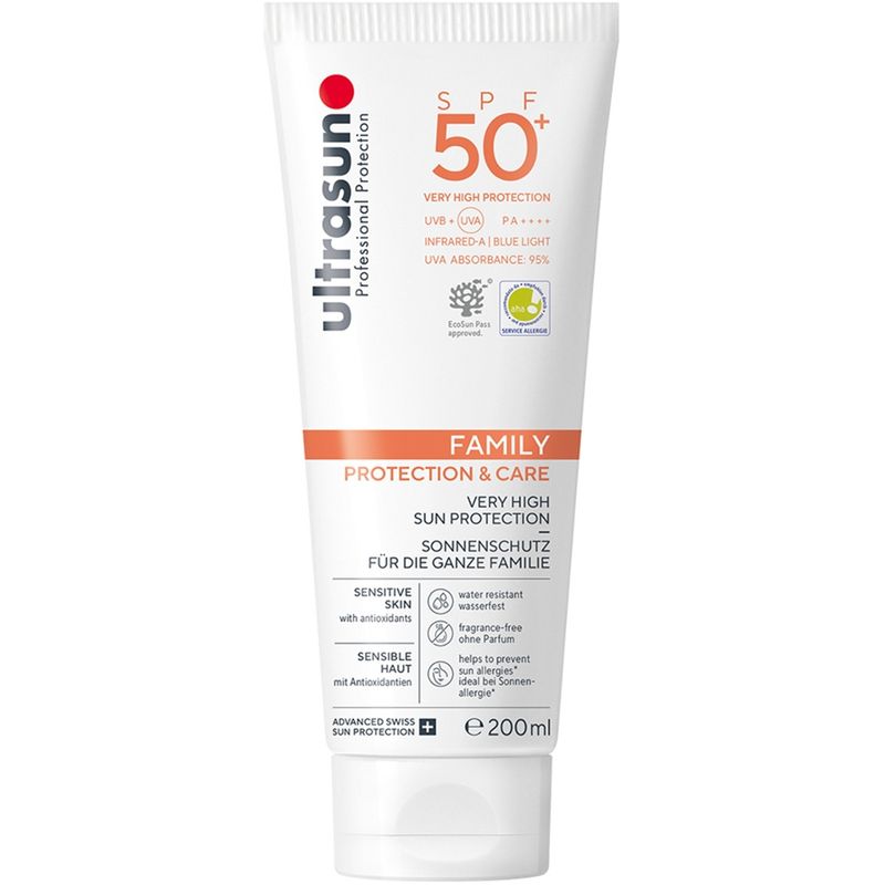 Ultrasun Family SPF50+ 200ml Tube - Produktbild