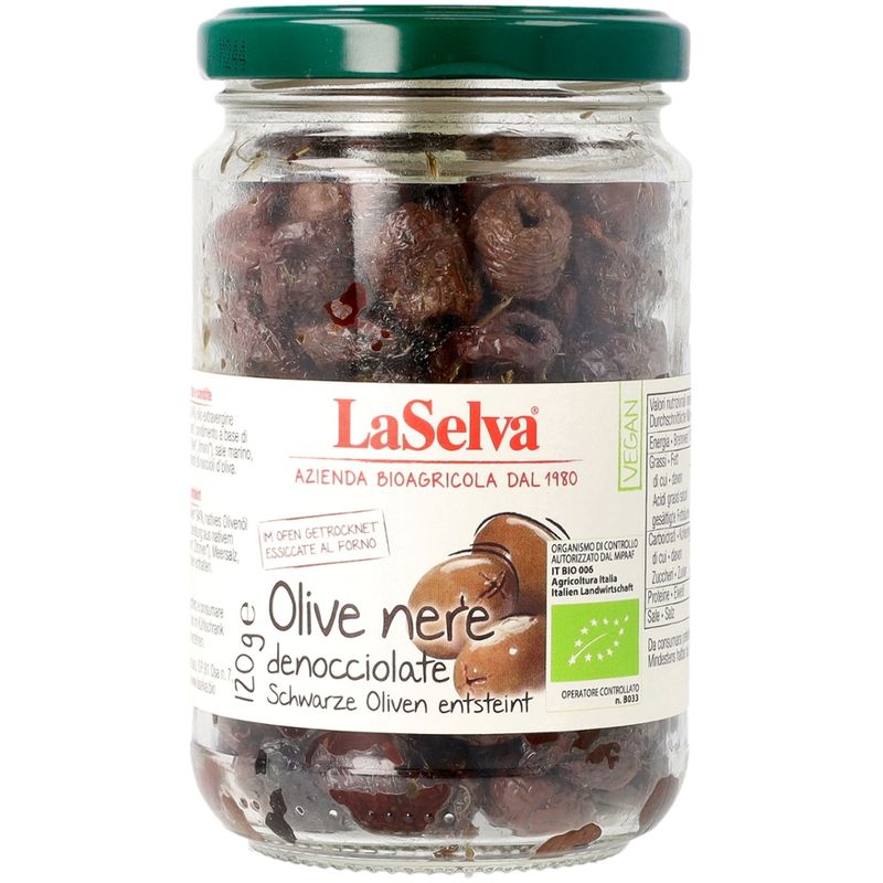 LaSelva Schwarze getrocknete Oliven, entsteint - Produktbild