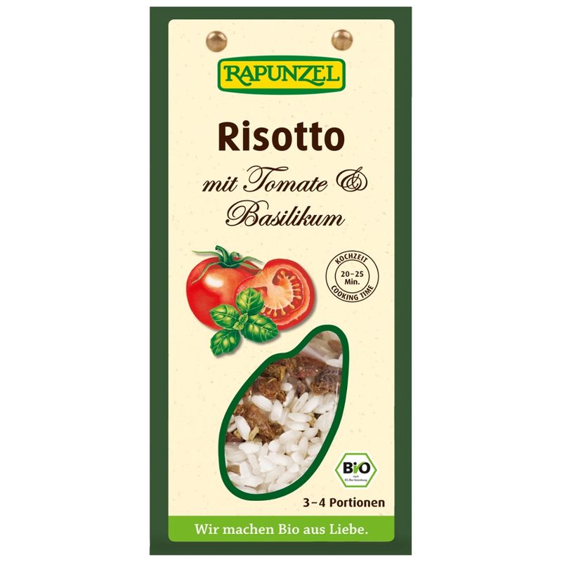 Rapunzel Risotto mit Tomaten & Basilikum - Produktbild