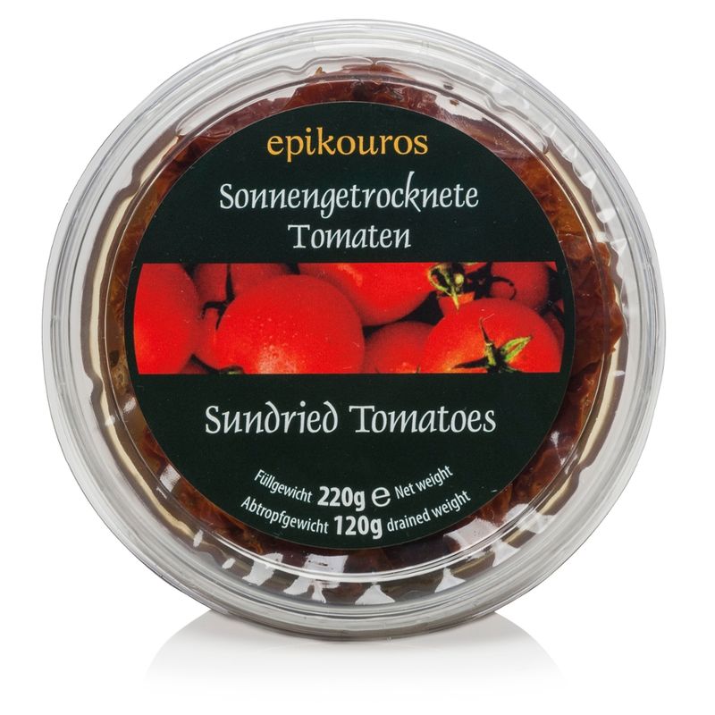 EPIKOUROS Sonnengetrocknete Tomaten in Kräuteröl - Produktbild