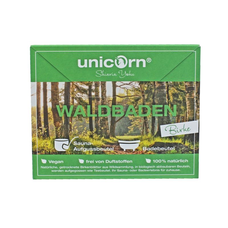 Unicorn unicorn® Shinrin Yoku - Waldbaden für zu Hause - Aufgussbeutel, Birke, 2x 4g - Produktbild