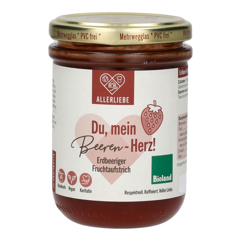 ALLERLIEBE ALLERLIEBE Bioland Erdbeer-Fruchtaufstrich 210g - Produktbild