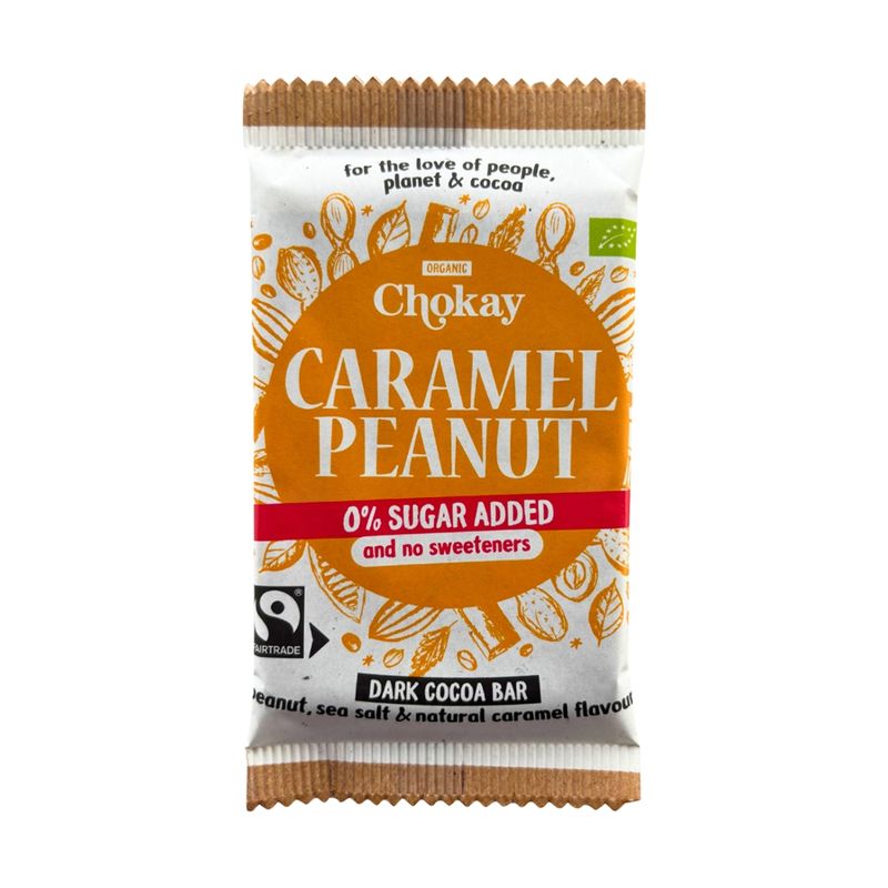 Chokay BV Chokay Bar Extra Dark Caramel Peanut, 70g - Produktbild