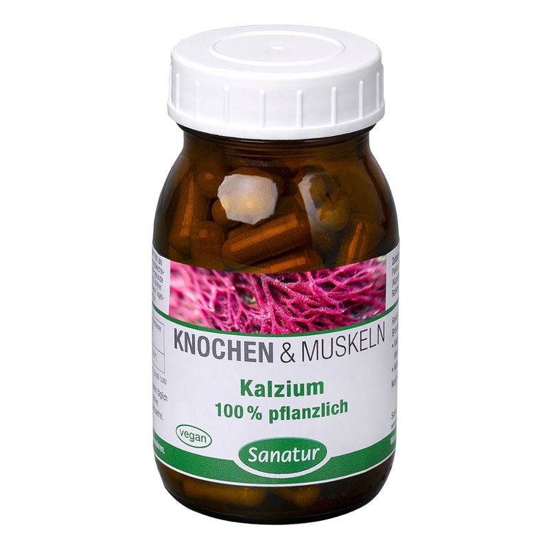 Sanatur Kalzium 100% pflanzlich 100 Kapseln - Produktbild
