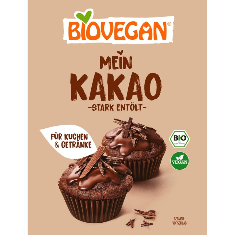 Biovegan Mein Kakao, stark entölt, BIO - Produktbild