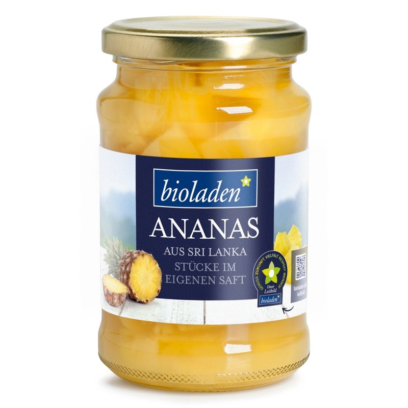 bioladen Ananasstücke im eigenen Saft - Produktbild