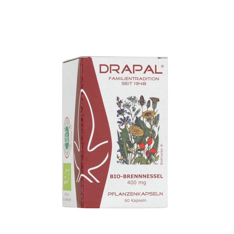 DRAPAL Bio-Brennnessel 400 mg Kapseln 60 Stück - Produktbild