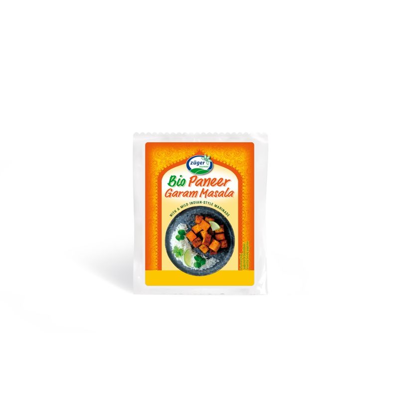 Züger Frischkäse AG Züger Bio Paneer Garam Masala Block 200g - Produktbild