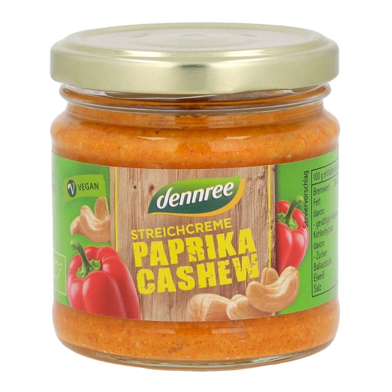 dennree Streichcreme Paprika-Cashew - Produktbild