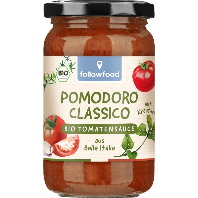 followfood Bio Pomodoro Classico Tomatensauce mit Kräutern - Produktbild