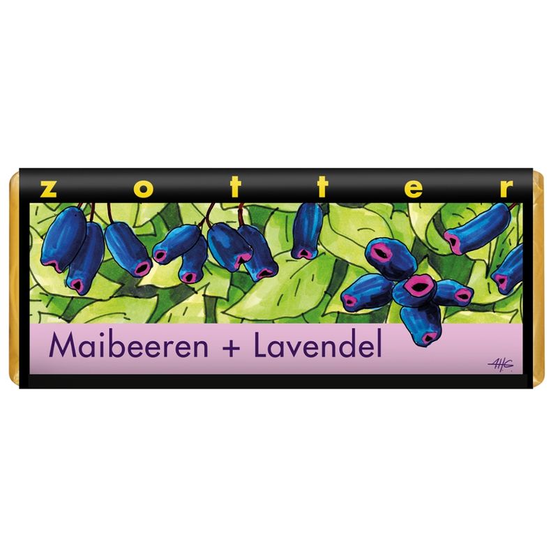 Zotter Schokolade Maibeeren + Lavendel - Produktbild