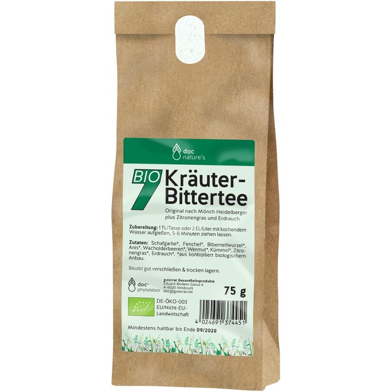 doc phytolabor doc nature’s BIO 7 Kräuter-Bittertee - Produktbild