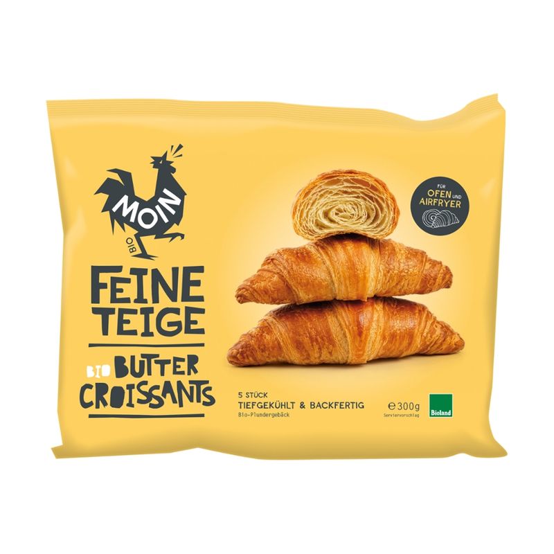 Moin Bio Backwaren Bio Butter Croissants - Produktbild