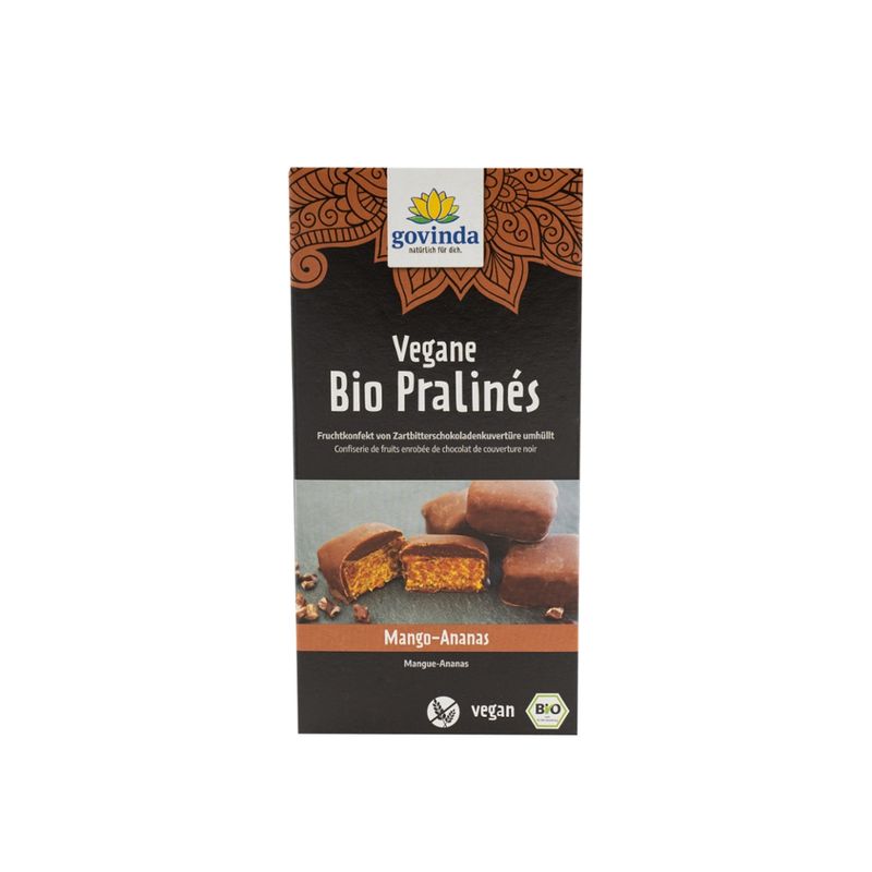 Govinda Vegane Bio Pralinés Mango-Ananas - Produktbild