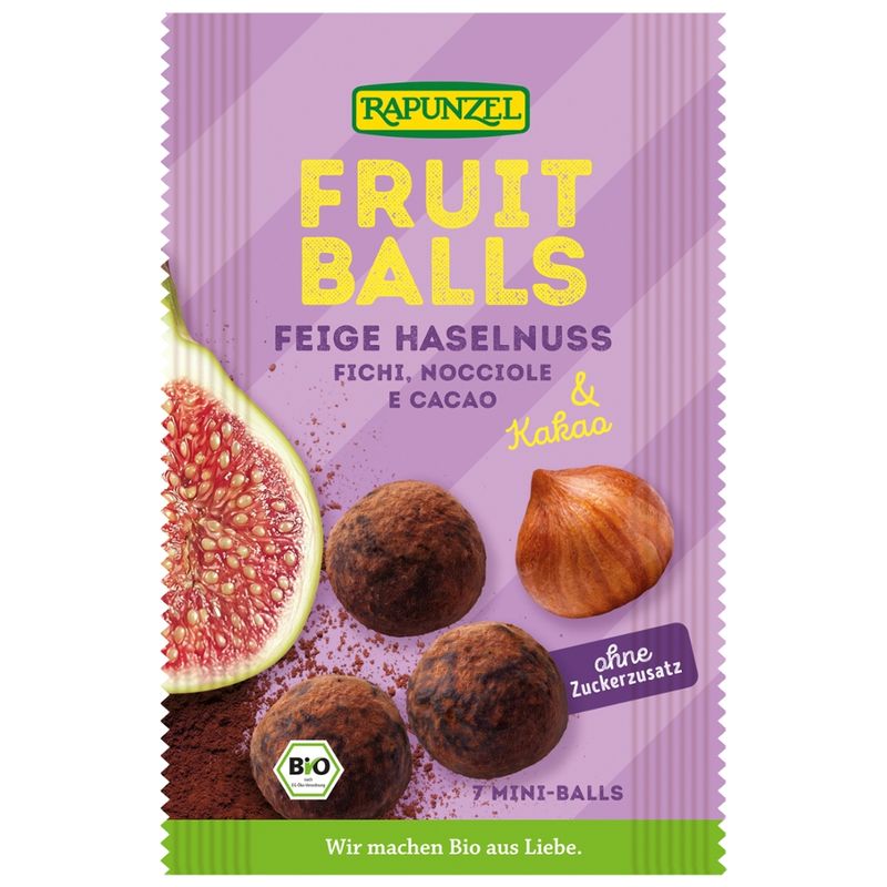 Rapunzel Fruit-Balls Feige-Haselnuss & Kakao - Produktbild