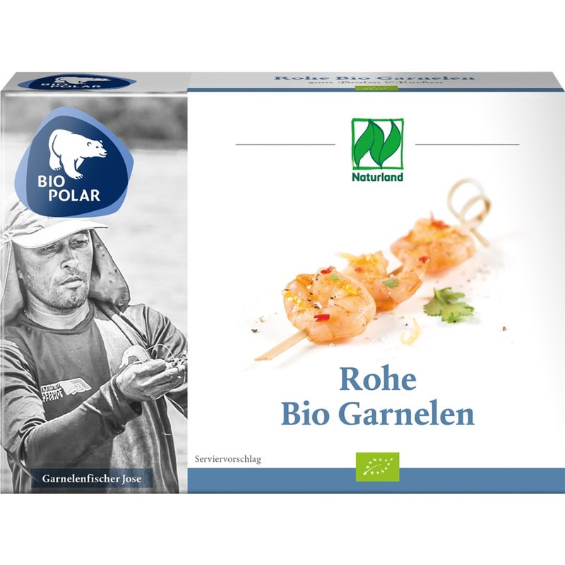Biopolar Rohe Bio Garnelen, Naturland zertifiziert, 150 g - Produktbild