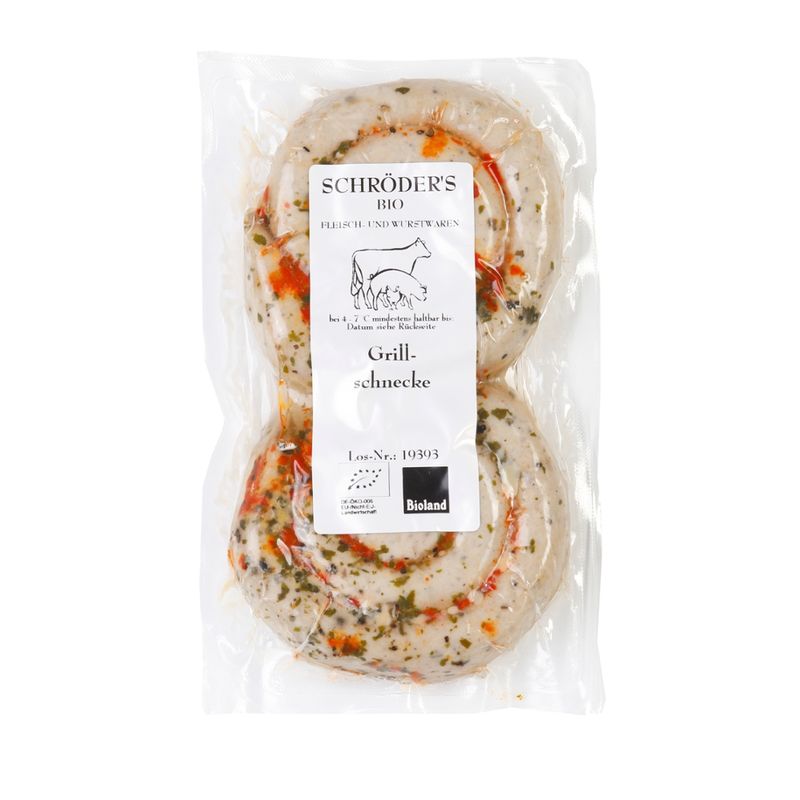 Schröder's Bio Fleisch- und Wurstwaren Grillschnecke 2/125 g - Produktbild