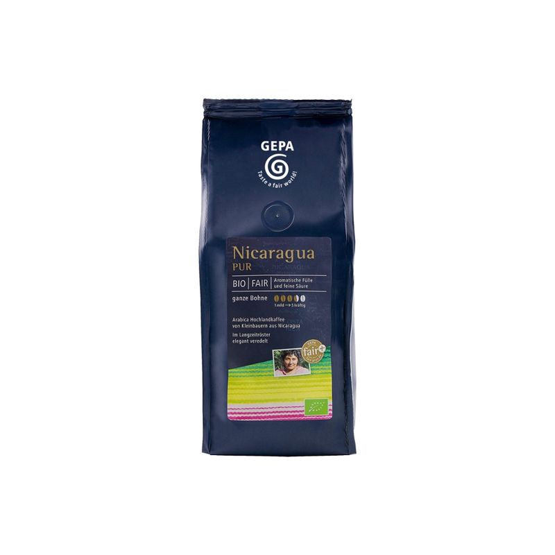 GEPA - The Fair Trade Company Bio Nicaragua PUR Bohne - Produktbild