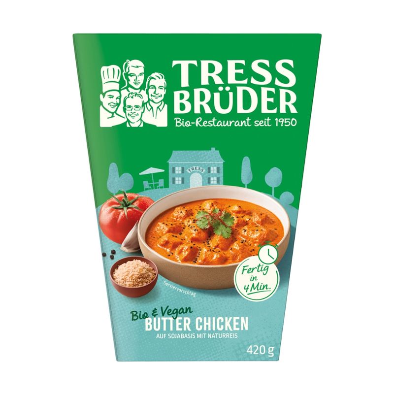 Tress Brüder Bio Butter Chicken mit Reis 420g - Produktbild