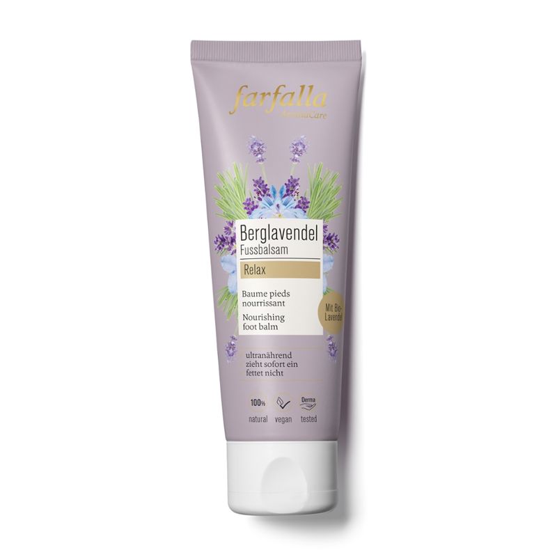 farfalla Berglavendel Relax, Fussbalsam, 75ml - Produktbild
