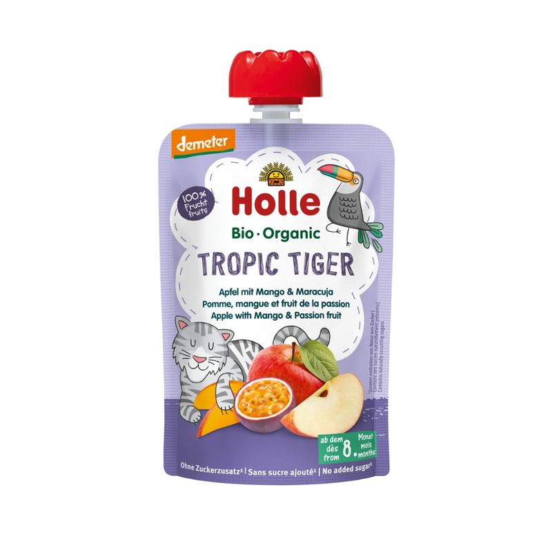 Holle  Tropic Tiger - Apfel mit Mango & Maracuja - Produktbild